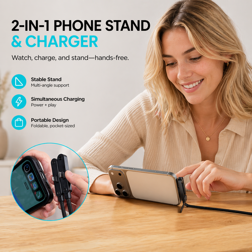 240W Type-C Elbow Cable - Charge & Hold!
